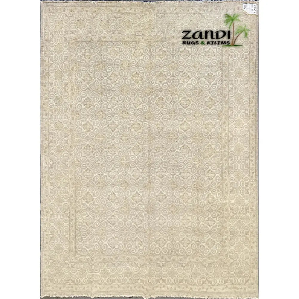 Hand knotted Afghani Khotan design rug size 10'0''x8'0'' RR11505